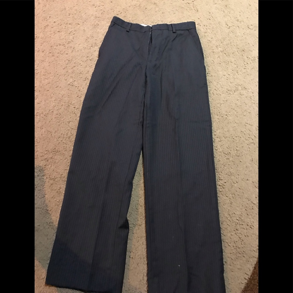 Boys black pinstripe dress pants by Ike behar size 10